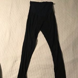 Maternity 2 black leggings and 1 gray leggings